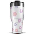 Skin Wrap Decal for 2017 RTIC Tumblers 40oz Pastel Flowers (TUMBLER NOT INCLUDED)