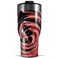 Skin Wrap Decal for 2017 RTIC Tumblers 40oz Alecias Swirl 02 Red (TUMBLER NOT INCLUDED)