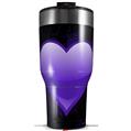 Skin Wrap Decal for 2017 RTIC Tumblers 40oz Glass Heart Grunge Purple (TUMBLER NOT INCLUDED)