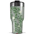 Skin Wrap Decal for 2017 RTIC Tumblers 40oz Victorian Design Green (TUMBLER NOT INCLUDED)