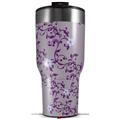 Skin Wrap Decal for 2017 RTIC Tumblers 40oz Victorian Design Purple (TUMBLER NOT INCLUDED)