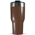 Skin Wrap Decal for 2017 RTIC Tumblers 40oz Solids Collection Chocolate Brown (TUMBLER NOT INCLUDED)
