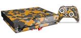 Skin Wrap compatible with XBOX One X Console and Controller WraptorCamo Old School Camouflage Camo Orange