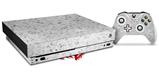 Skin Wrap compatible with XBOX One X Console and Controller Marble Granite 10 Speckled Black White