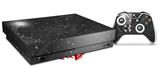 Skin Wrap compatible with XBOX One X Console and Controller Stardust Black