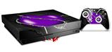 Skin Wrap compatible with XBOX One X Console and Controller Barbwire Heart Purple