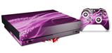 Skin Wrap compatible with XBOX One X Console and Controller Mystic Vortex Hot Pink
