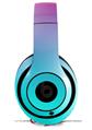 WraptorSkinz Skin Decal Wrap compatible with Beats Studio 2 and 3 Wired and Wireless Headphones Smooth Fades Neon Teal Hot Pink Skin Only HEADPHONES NOT INCLUDED
