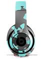 WraptorSkinz Skin Decal Wrap compatible with Beats Studio 2 and 3 Wired and Wireless Headphones WraptorCamo Old School Camouflage Camo Neon Teal Skin Only HEADPHONES NOT INCLUDED
