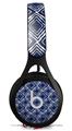 WraptorSkinz Skin Decal Wrap compatible with Beats EP Headphones Wavey Navy Blue Skin Only HEADPHONES NOT INCLUDED