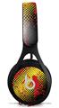 WraptorSkinz Skin Decal Wrap compatible with Beats EP Headphones Halftone Splatter Yellow Red Skin Only HEADPHONES NOT INCLUDED