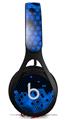 WraptorSkinz Skin Decal Wrap compatible with Beats EP Headphones HEX Blue Skin Only HEADPHONES NOT INCLUDED