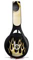WraptorSkinz Skin Decal Wrap compatible with Beats EP Headphones Metal Flames Yellow Skin Only HEADPHONES NOT INCLUDED