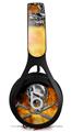 WraptorSkinz Skin Decal Wrap compatible with Beats EP Headphones Chrome Skull on Fire Skin Only HEADPHONES NOT INCLUDED