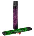 Skin Decal Wrap 2 Pack for Juul Vapes Flaming Fire Skull Hot Pink Fuchsia JUUL NOT INCLUDED