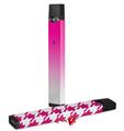 Skin Decal Wrap 2 Pack for Juul Vapes Smooth Fades White Hot Pink JUUL NOT INCLUDED