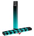Skin Decal Wrap 2 Pack for Juul Vapes Smooth Fades Neon Teal Black JUUL NOT INCLUDED