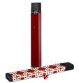 Skin Decal Wrap 2 Pack for Juul Vapes Solids Collection Red Dark JUUL NOT INCLUDED