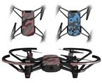 Skin Decal Wrap 2 Pack for DJI Ryze Tello Drone Camouflage Pink DRONE NOT INCLUDED