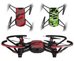 Skin Decal Wrap 2 Pack for DJI Ryze Tello Drone Camouflage Red DRONE NOT INCLUDED
