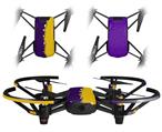 Skin Decal Wrap 2 Pack for DJI Ryze Tello Drone Ripped Colors Purple Yellow DRONE NOT INCLUDED