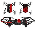 Skin Decal Wrap 2 Pack for DJI Ryze Tello Drone Ripped Colors Black Red DRONE NOT INCLUDED