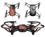 Skin Decal Wrap 2 Pack for DJI Ryze Tello Drone Painted Faded and Cracked USA American Flag DRONE NOT INCLUDED