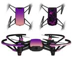 Skin Decal Wrap 2 Pack for DJI Ryze Tello Drone Smooth Fades Pink Purple DRONE NOT INCLUDED
