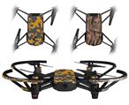 Skin Decal Wrap 2 Pack for DJI Ryze Tello Drone WraptorCamo Old School Camouflage Camo Orange DRONE NOT INCLUDED