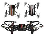 Skin Decal Wrap 2 Pack for DJI Ryze Tello Drone Painted Faded and Cracked Red Line USA American Flag DRONE NOT INCLUDED