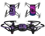 Skin Decal Wrap 2 Pack for DJI Ryze Tello Drone Alecias Swirl 02 Purple DRONE NOT INCLUDED