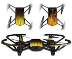 Skin Decal Wrap 2 Pack for DJI Ryze Tello Drone Fire Yellow DRONE NOT INCLUDED
