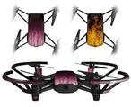 Skin Decal Wrap 2 Pack for DJI Ryze Tello Drone Fire Pink DRONE NOT INCLUDED