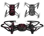 Skin Decal Wrap 2 Pack for DJI Ryze Tello Drone Skulls Confetti Pink DRONE NOT INCLUDED