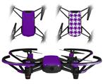 Skin Decal Wrap 2 Pack for DJI Ryze Tello Drone Solids Collection Purple DRONE NOT INCLUDED