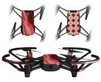 Skin Decal Wrap 2 Pack for DJI Ryze Tello Drone Mystic Vortex Red DRONE NOT INCLUDED