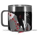 Skin Decal Wrap for Yeti Coffee Mug 14oz Abstract 02 Red - 14 oz CUP NOT INCLUDED by WraptorSkinz