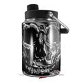 Skin Decal Wrap for Yeti Half Gallon Jug Chrome Skull on Black - JUG NOT INCLUDED by WraptorSkinz