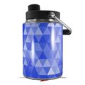 Skin Decal Wrap for Yeti Half Gallon Jug Triangle Mosaic Blue - JUG NOT INCLUDED by WraptorSkinz