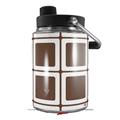 Skin Decal Wrap for Yeti Half Gallon Jug Squared Chocolate Brown - JUG NOT INCLUDED by WraptorSkinz