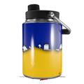 Skin Decal Wrap for Yeti Half Gallon Jug Ripped Colors Blue Yellow - JUG NOT INCLUDED by WraptorSkinz