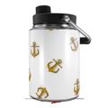 Skin Decal Wrap for Yeti Half Gallon Jug Anchors Away White - JUG NOT INCLUDED by WraptorSkinz