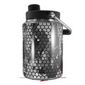 Skin Decal Wrap for Yeti Half Gallon Jug HEX Mesh Camo 01 Gray - JUG NOT INCLUDED by WraptorSkinz