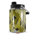 Skin Decal Wrap for Yeti Half Gallon Jug HEX Mesh Camo 01 Yellow - JUG NOT INCLUDED by WraptorSkinz