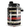 Skin Decal Wrap for Yeti Half Gallon Jug Painted Faded and Cracked Red Line USA American Flag - JUG NOT INCLUDED by WraptorSkinz