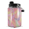 Skin Decal Wrap for Yeti Half Gallon Jug Neon Swoosh on Pink - JUG NOT INCLUDED by WraptorSkinz