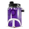 Skin Decal Wrap for Yeti Half Gallon Jug Love and Peace Purple - JUG NOT INCLUDED by WraptorSkinz