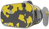 Decal style Skin Wrap compatible with Oculus Go Headset - WraptorCamo Old School Camouflage Camo Yellow (OCULUS NOT INCLUDED)