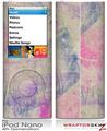 iPod Nano 4G Skin Pastel Abstract Pink and Blue