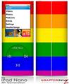 iPod Nano 4G Skin Rainbow Stripes